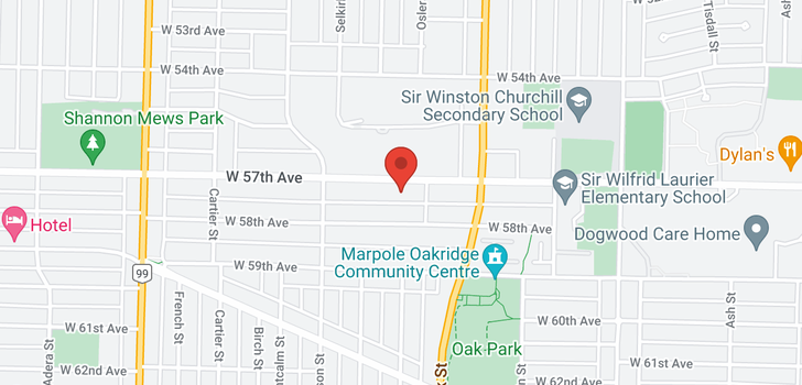 map of 1160 W 57TH AVENUE